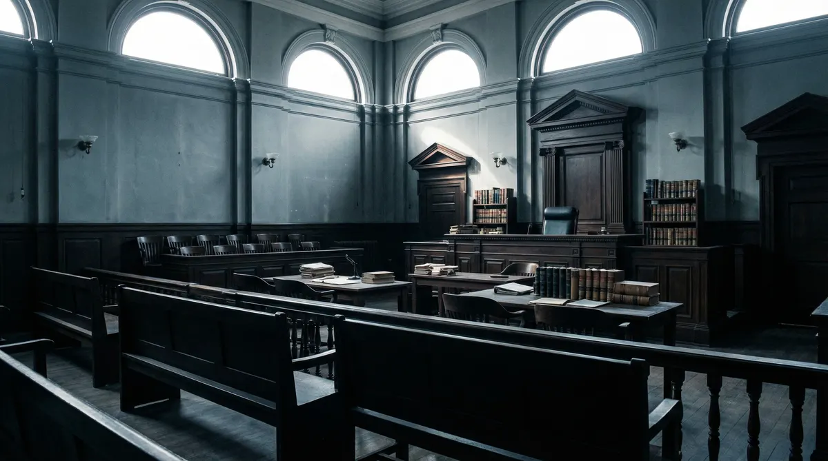 黑料 - 法庭内部法律诉讼场景